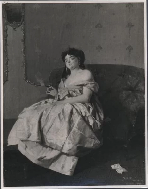 Signora che fuma